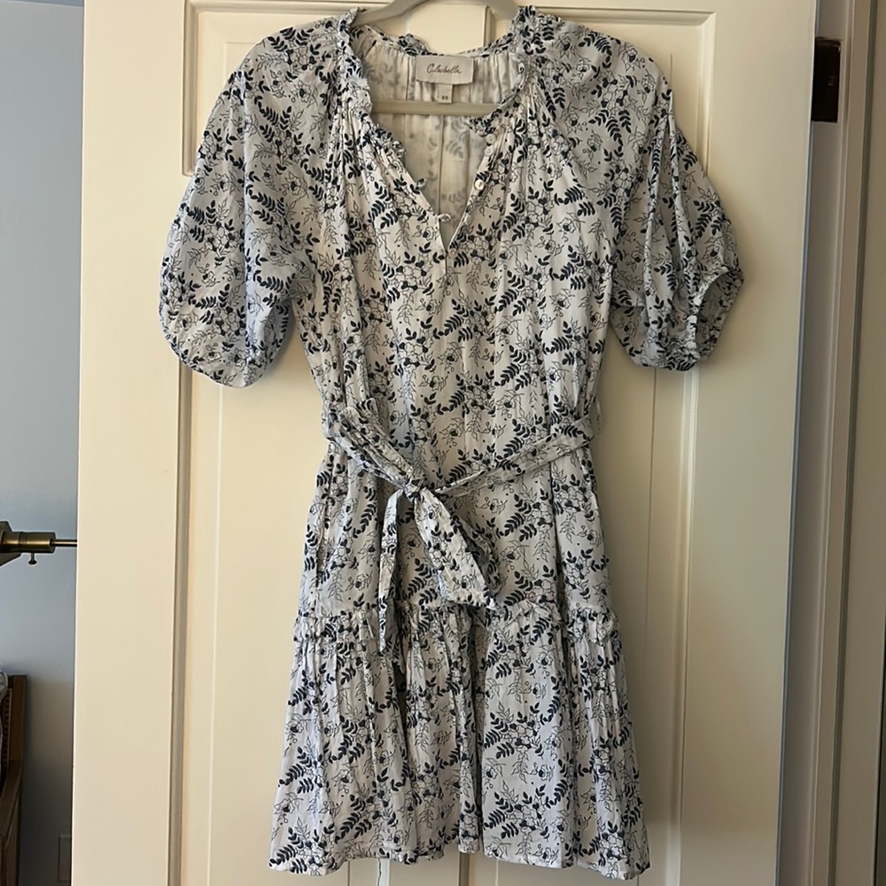 Cleobella Blue Floral Mini Dress